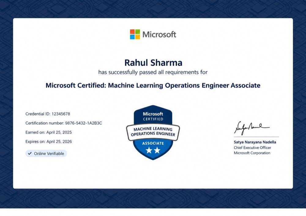 Microsoft Certified badge